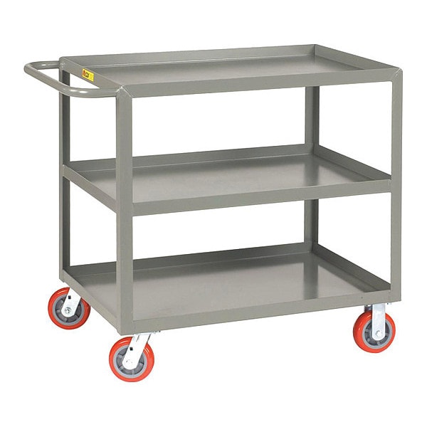 Welded Utility Cart, 12 ga. Steel, 2,000 lb Load Capacity, 41 1/2 in L, 24 in W, 36 1/2 in H
