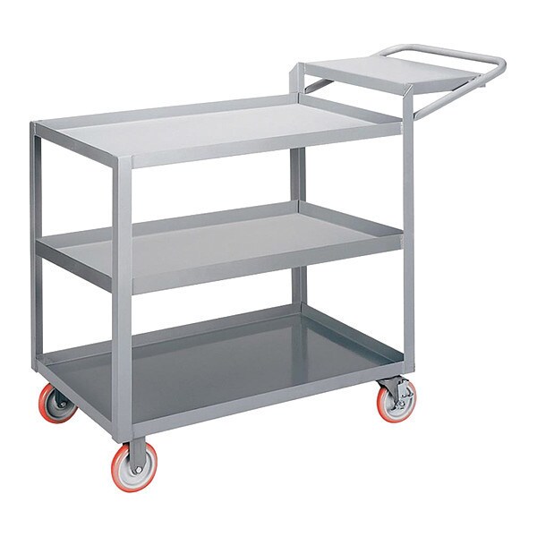 Order Picking Cart, Steel, 1,200 lb Load Capacity, 3 Shelves, 52 in L, 24 in W, 40 in H
