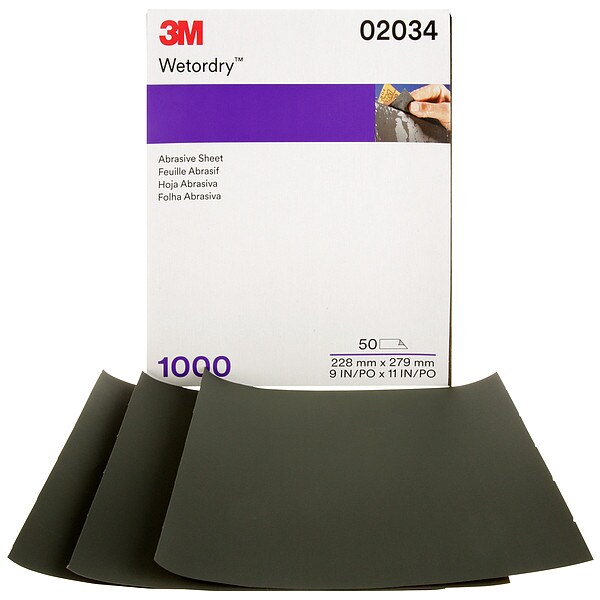 Wetordry Sheet, 02034,1000gr, 9"x11 i, PK5