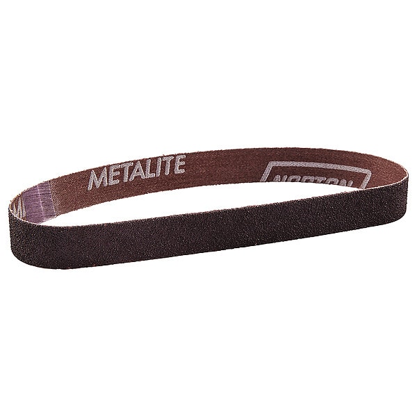 Sanding Belt, 3/4 in W, 18 in L, Coated, Aluminum Oxide, P40 Grit, Extra Coarse, R283 Metalite