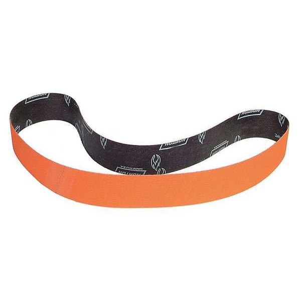 Sanding Belt, 6 in W, 48 in L, Coated, Ceramic, 36 Grit, Extra Coarse, Blaze R980P, Orange