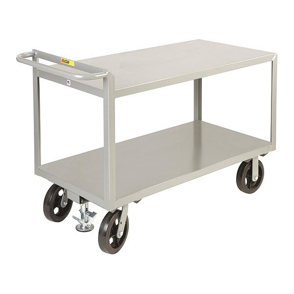 Utility Cart, 12 ga. Steel, 2400 lb Load Capacity, 54" L, 24-1/2" W