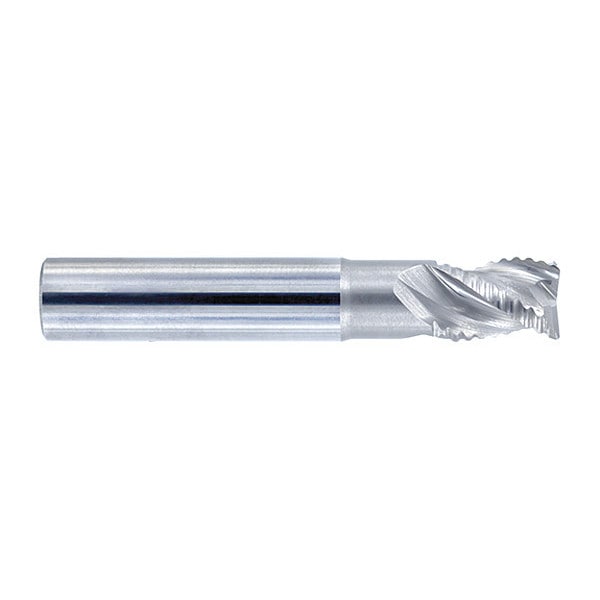 Rougher End Mill, .060 rad, 1/2" x 5/8", Overall Length: 3"
