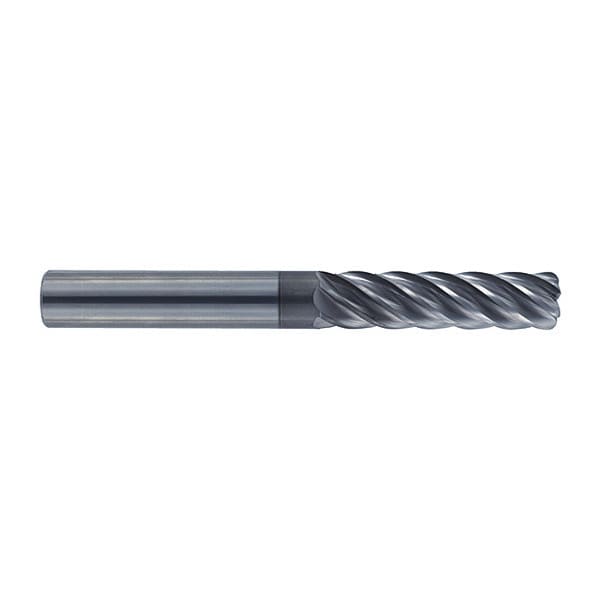Carbide End Mill, Square, 3/8" x 1", Number of Flutes: 6