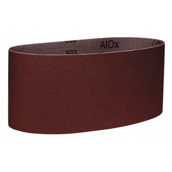Sanding Belt, 4 in W, 24 in L, Open Coat, Aluminum Oxide, 50 Grit, Brown