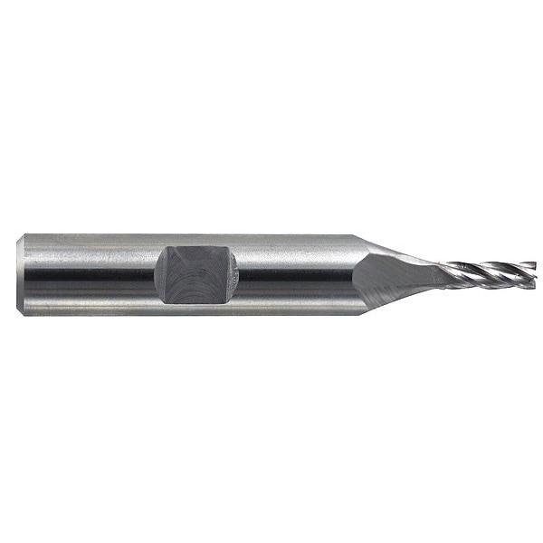 Hss Generl Purpose End Mill, Sq., 8mmx19mm, Number of Flutes: 4