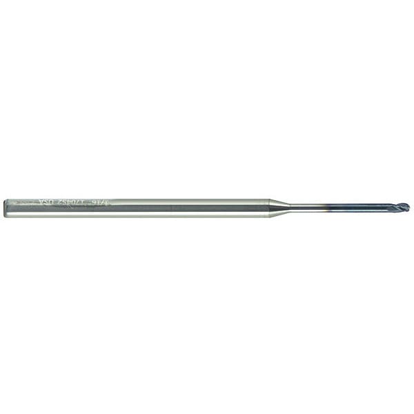 Carbide Micro End Mill Ball 1/4X3/8, Number of Flutes: 3