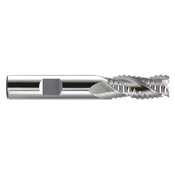 Coarse Rougher End Mill Chf 1/2X1/2, Number of Flutes: 3
