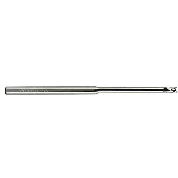 Carbide Micro End Mill Sq 0.07X0.105, Finish: Uncoated