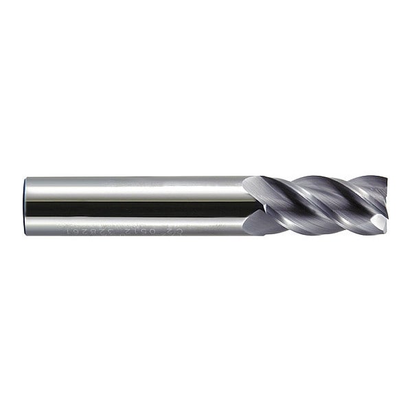 Hgh Prfrmnc End Mill, Crbide, Sqr, 13/32x1