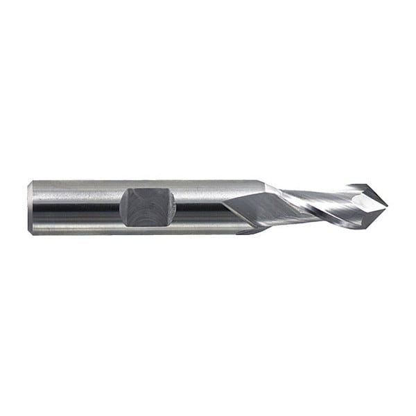 Drill Mill, HSS, 90 deg., 1/8" x 3/8", Number of Flutes: 2