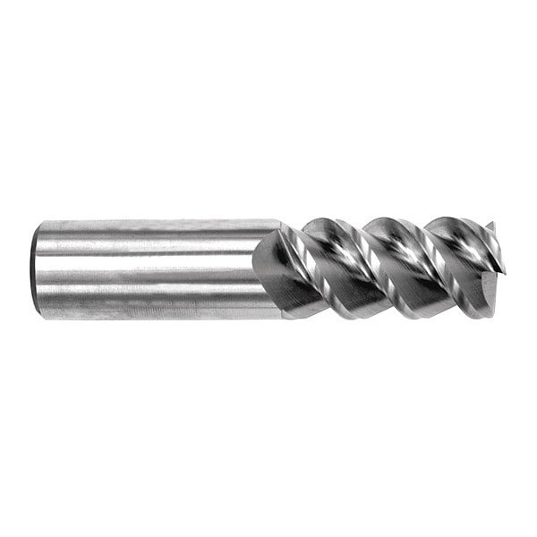 Carbide HP End Mill, Square, 7/16" x 1", Number of Flutes: 3