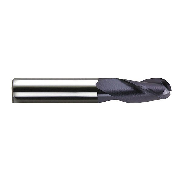 Hgh Prfrmnc End Mill, Crbd, Bll End, 3/8x1"