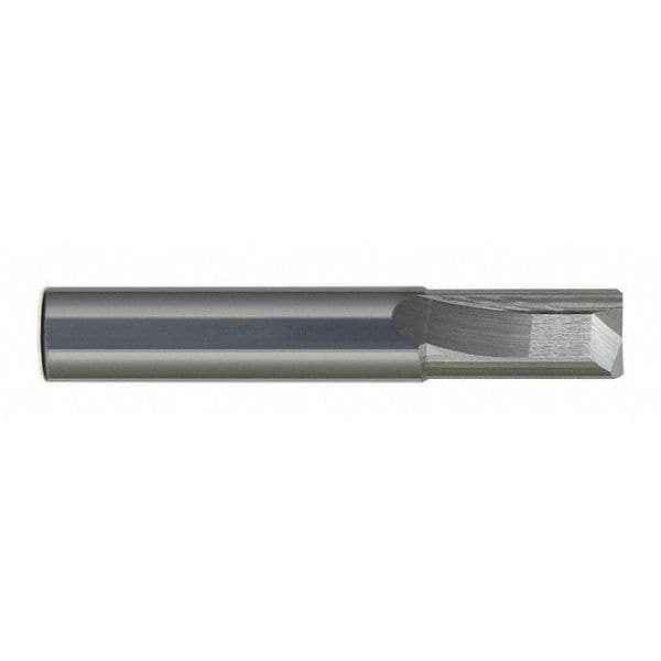 Carbide End Mill, Strght Flute, Sqr, 3/8x1", Number of Flutes: 2