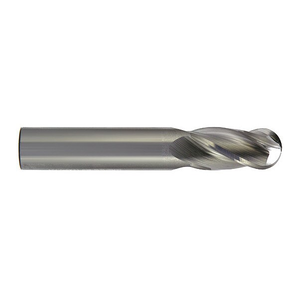 End Mill, Carbide, GP, Ball, 1" x 1-1/2, Overall Length: 4"