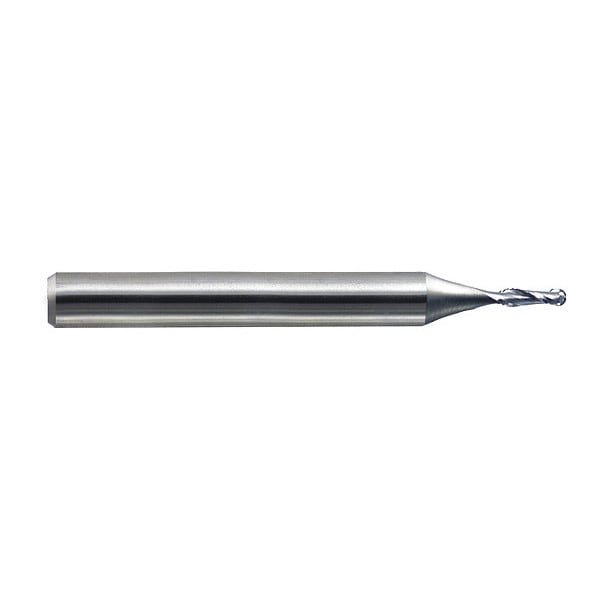 Gnrl Purpse End Mill, Ball End, 8mmx19mm, Number of Flutes: 2