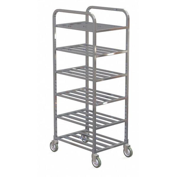 Shelf Universal Cart, Aluminum, 6, Shelf