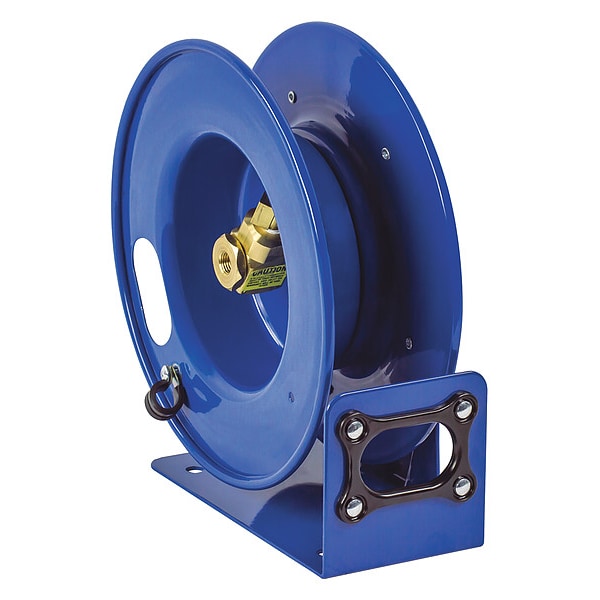 Spring Return Hose Reel, 3/8 in Hose Diameter, 10 ft Length, 300 psi Max. Pressure, Brass
