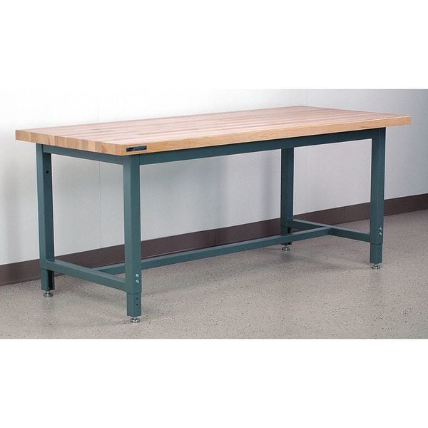 Bolted Workbenches, 60" W, Adjustable Height, 1000 lb.