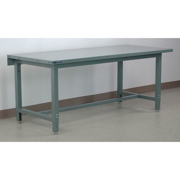 Bolted Workbenches, 60" W, Adjustable Height, 1000 lb.