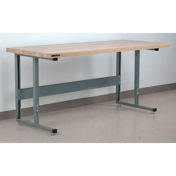 Bolted Workbenches, 60" W, Adjustable Height, 1000 lb.