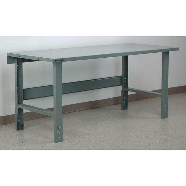 Bolted Workbenches, 60" W, Adjustable Height, 3500 lb.