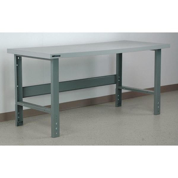 Bolted Workbenches, 60" W, Adjustable Height, 3500 lb.