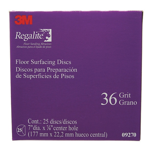 Floor Surfacing Discs 09270, 7"x7/8, PK200