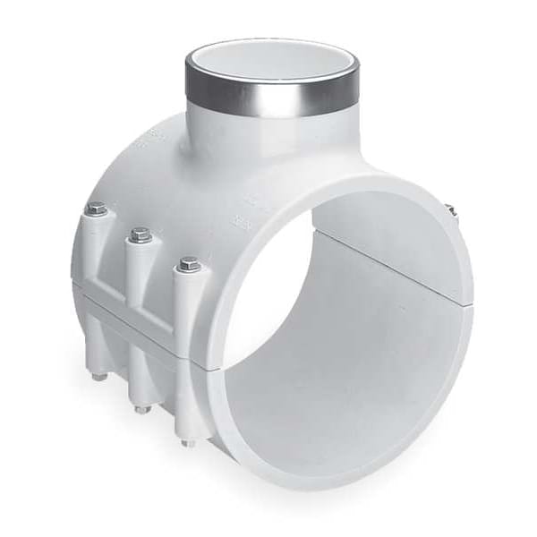 Saddle Clamp, Pipe 6 In, Outlet 2 In