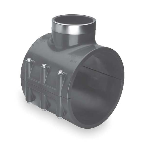 Saddle Clamp, Pipe 6 In, Outlet 2 In