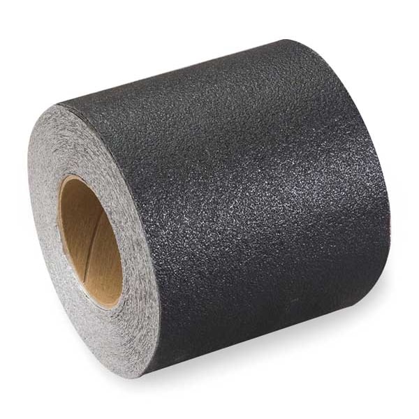 Anti-Slip Tape Aluminum oxide 60 Grit Size, Black, 6" W x 60 ft. L, 42 mil Thick