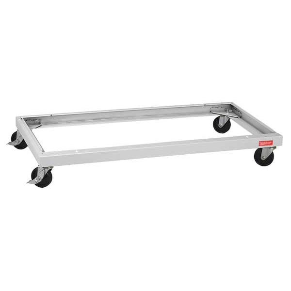 Caster Kit, 48 in W x 24 in D, Lt Gray