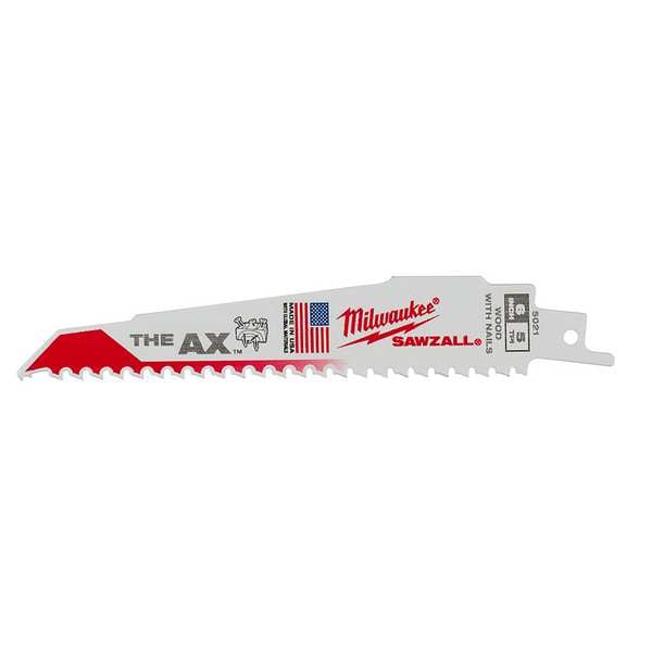6" 5 TPI The Ax Sawzall  Blade (5 Pk)