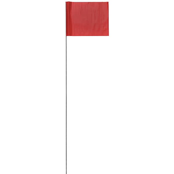 Marking Flag, PVC, Blank, 4" L., 100 PK