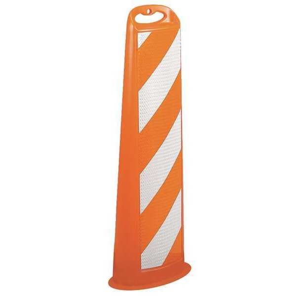 Vertical Panel Channelizer, High-Density Polyethylene (HDPE), Engineer, 39-1/2" Height, 15" Length