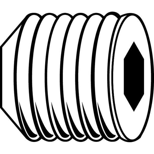 Socket Set Screw, Cup, 3-48x1/16, PK100