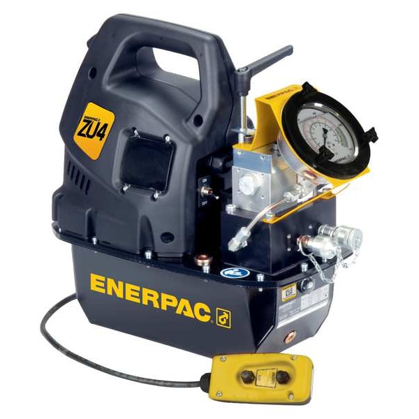 ZU4204BE-Q, Electric Hydraulic Torque Wrench Pump, Analog Gauge, 1.0 gallon Usable Oil, 208-240V