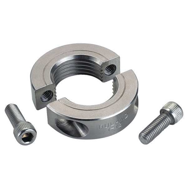 Shaft Collar, Threaded, 2Pc, 1-1/2-12 In, SS