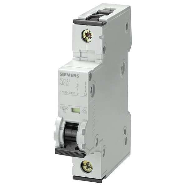 Circuit Breaker, 5SY4 Series, 6A, 1 Pole, 230/400V AC, 10kA at 230/400V AC, B Curve