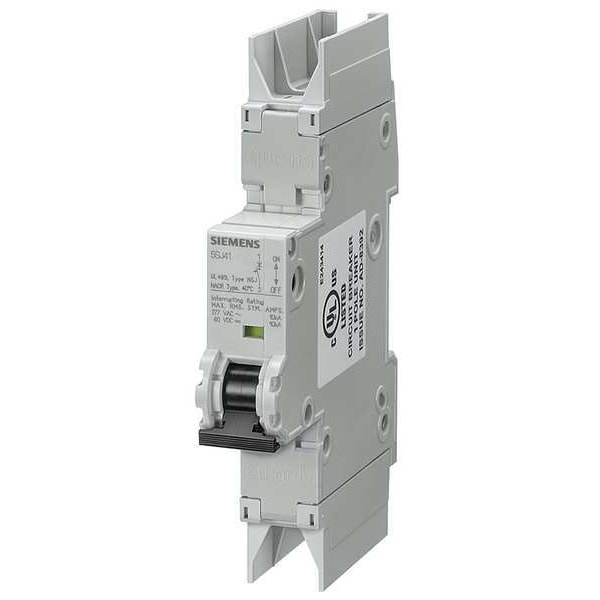 Miniature Circuit Breaker, 5SJ4 Series, 16A, 1 Pole, 277/480V AC, 10kA, D Curve