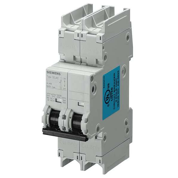 Miniature Circuit Breaker, 5SJ4 Series, 8A, 2 Pole, 240V AC, 14kA, C Curve