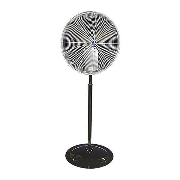 OSHA Pedestal Fan, 1/2 hp, 115V, White