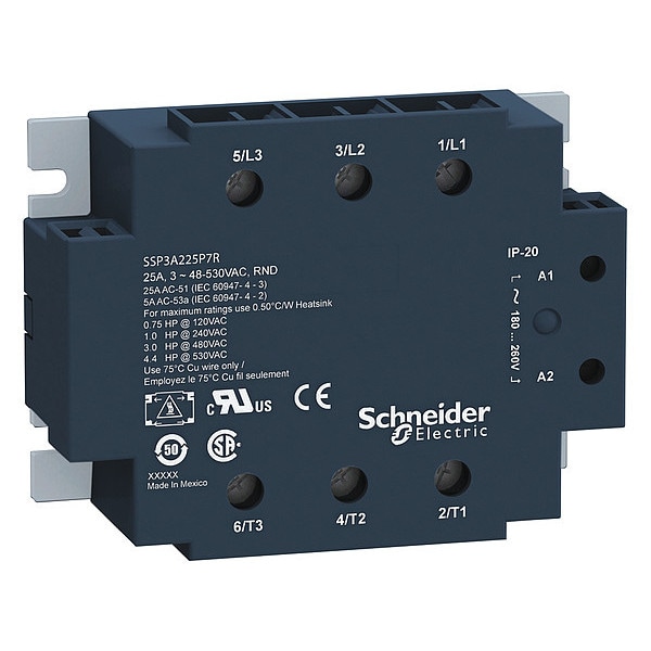 Solid State Relay, 3 Phase, Screw Clamp, Panel, SCR