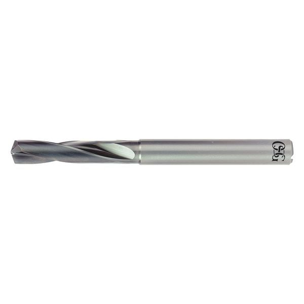 Screw Machine Drill Bit, 9/32 in Size, 140  Degrees Point Angle, Solid Carbide, WXS Finish