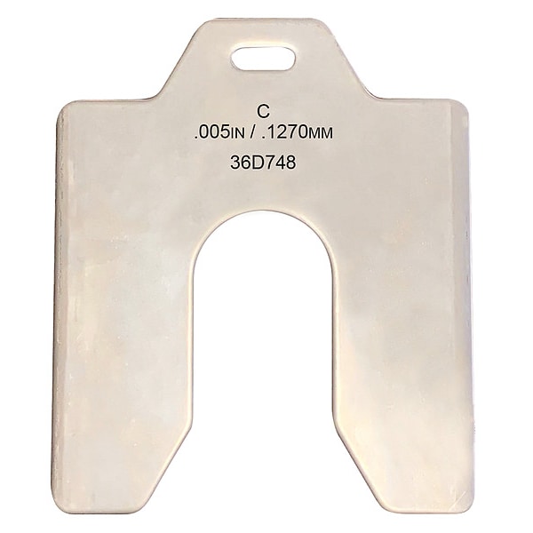 Slotted Shim 4 x 4" x 0.005", Pk20