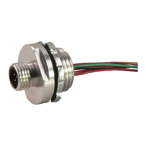 Receptacle, D Key, Shield-Coupler, M, 4 Pole