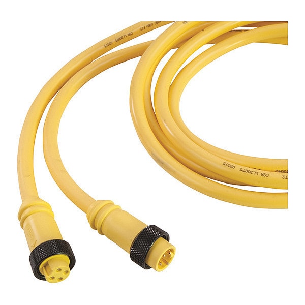 Cordset, MiniPVC, Male/Fale, 3 Pole, 20 ft.