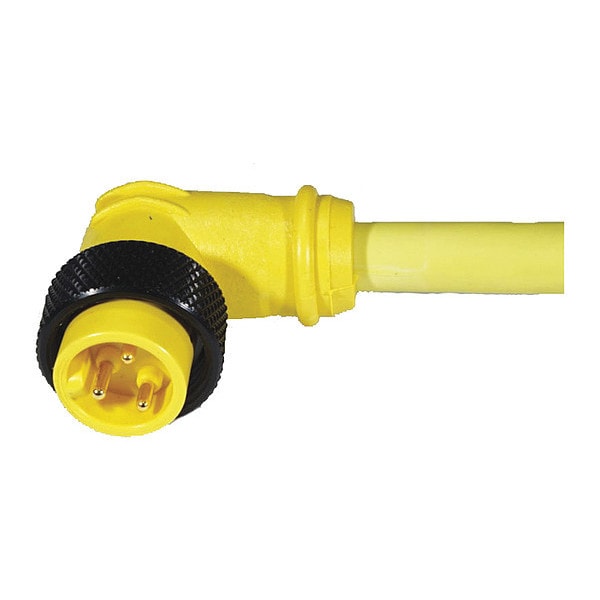 Cordset, Mini, PVC, Male, 8 Pole, 3 ft.