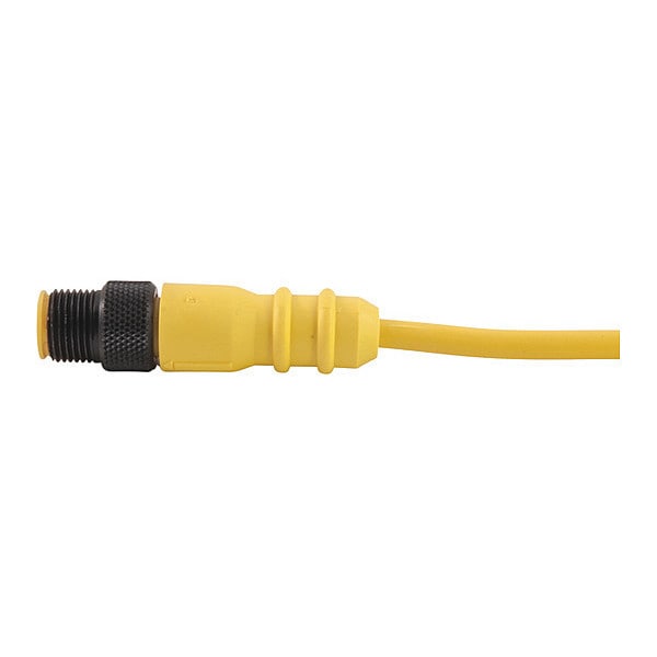 Cordset, Single Key, PUR, M, 4 Pole, 13.1 ft.