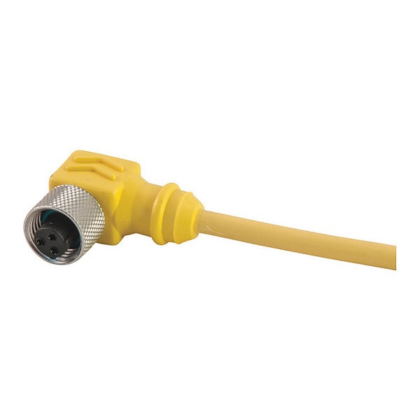 Cordset, D Key, PVC, Braid, Fem, 5 Pole, 6 ft.